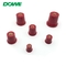 Ceramic Porcelain Busbar Insulator 10mm Red Tapered 40x40
